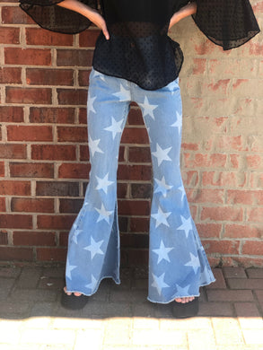 Star printed jeans