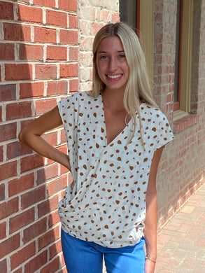 Dalmatian cross body top