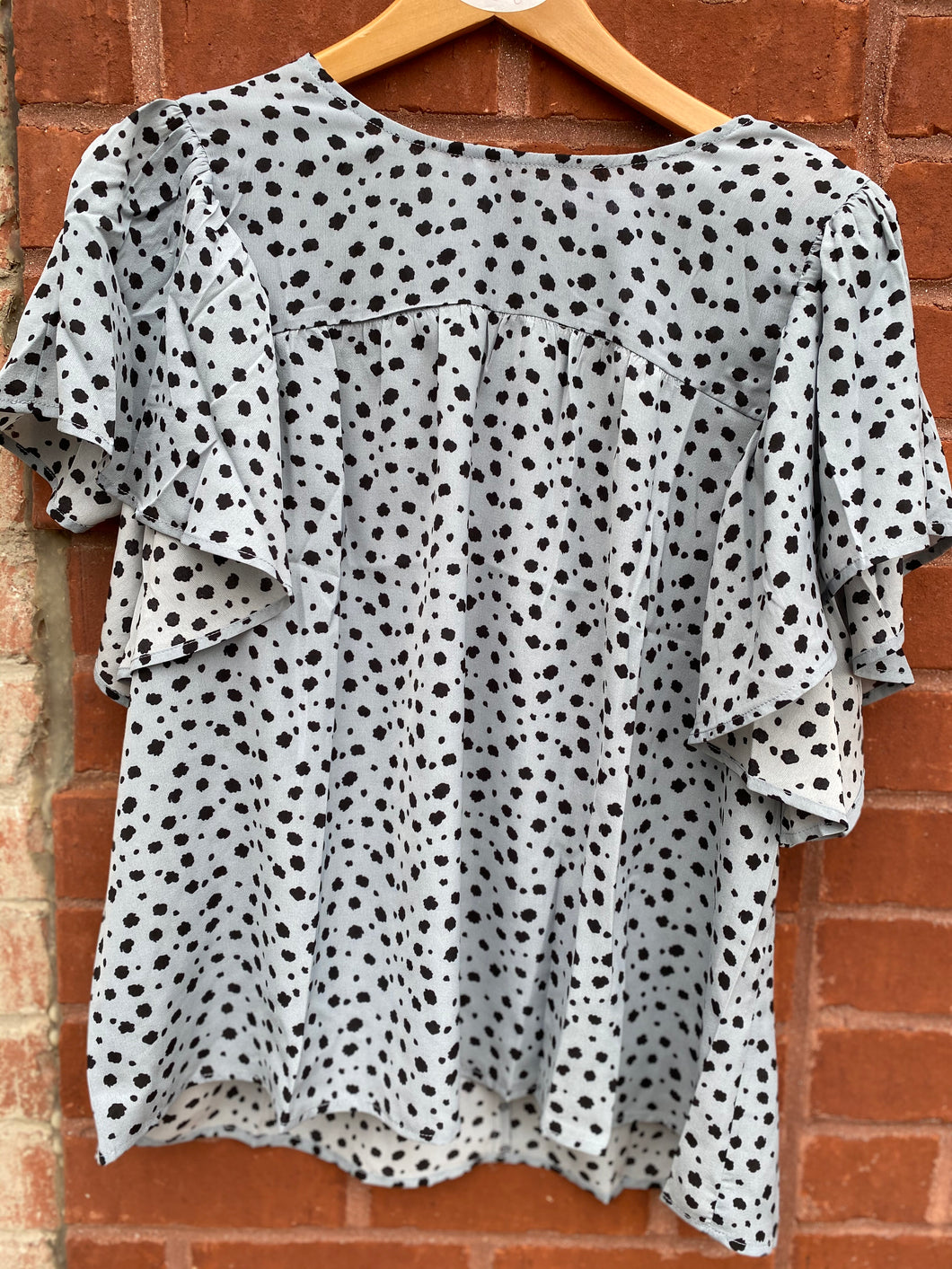 Pastel Cheetah Flare Top