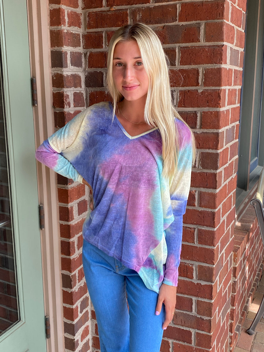 Galaxy v neck long sleeve